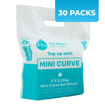 Mini-Curve Block Salt (2 x 2.15kg blocks) - 30 Packs Delivered