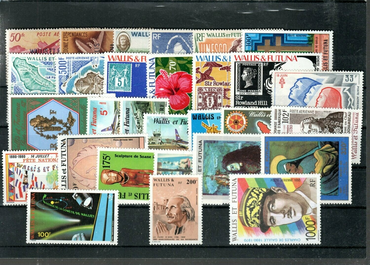 Lot de timbres de poste aérienne Wallis et Futuna - Neufs sans charnières -