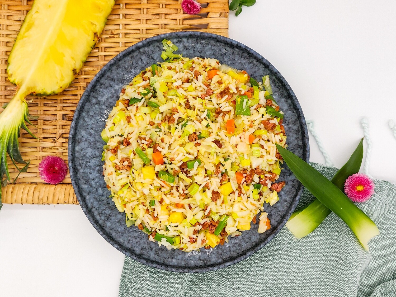 Karibischer Reis mit Ananas | Vegan - Shop - EatPure