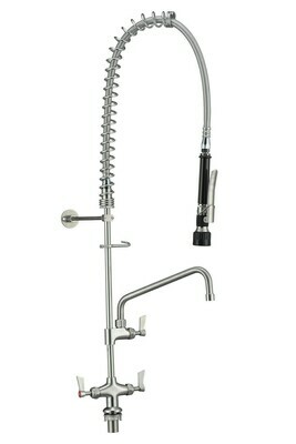 3Monkeez S/S Dual Hob Mount Pre Rinse With Pot Filler 3Monkeez S/S Dual Hob Mount Pre Rinse With Pot Filler