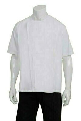 Chefworks Cannes Press Stud White Chef Jacket Chefworks Cannes Press Stud White Chef Jacket