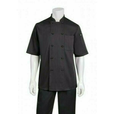 Chefworks Canberra Black Basic Chef Jacket Chefworks Canberra Black Basic Chef Jacket
