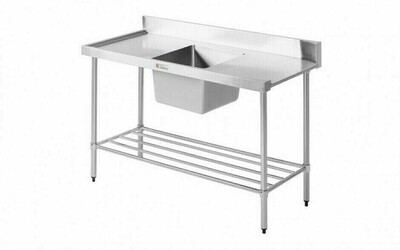Simply Stainless SS08.1200.L - Dishwasher Inlet Bench Simply Stainless SS08.1200.L - Dishwasher Inlet Bench