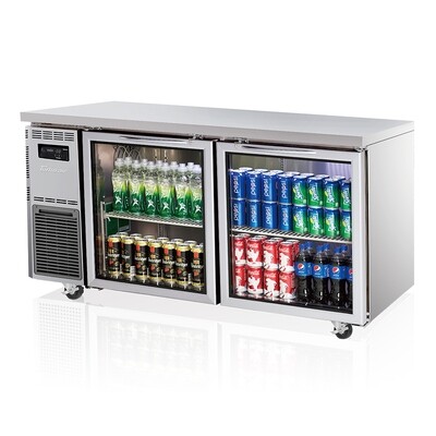 Turbo Air Two Glass Doors Under Counter Chiller Turbo Air Two Glass Doors Under Counter Chiller