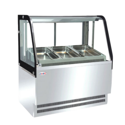 HABS Tiger Series Curved Glass Hot Bain Marie 1200mm