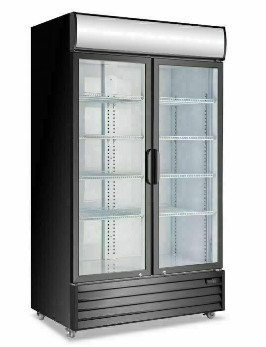 Atosa 2 Glass Door Mounted Refrigerator 1000L
