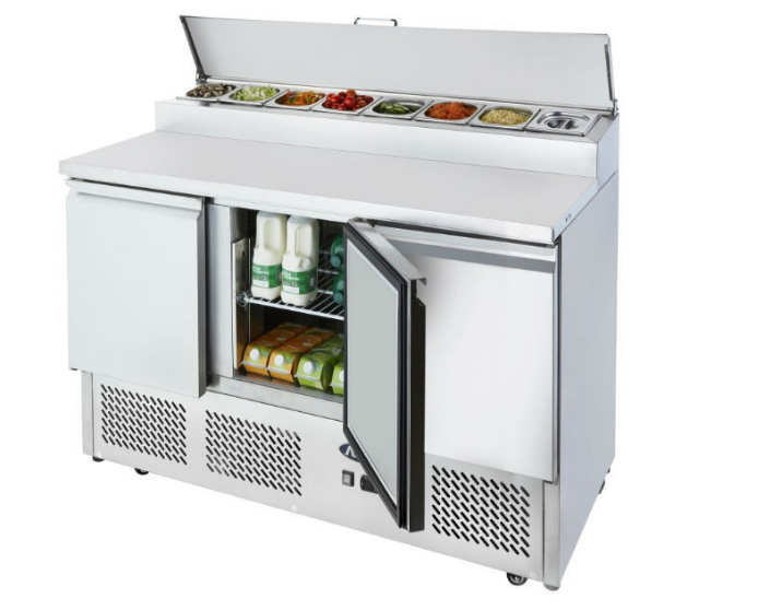 Atosa 3 Doors Open Top Saladette 1365mm - 380L