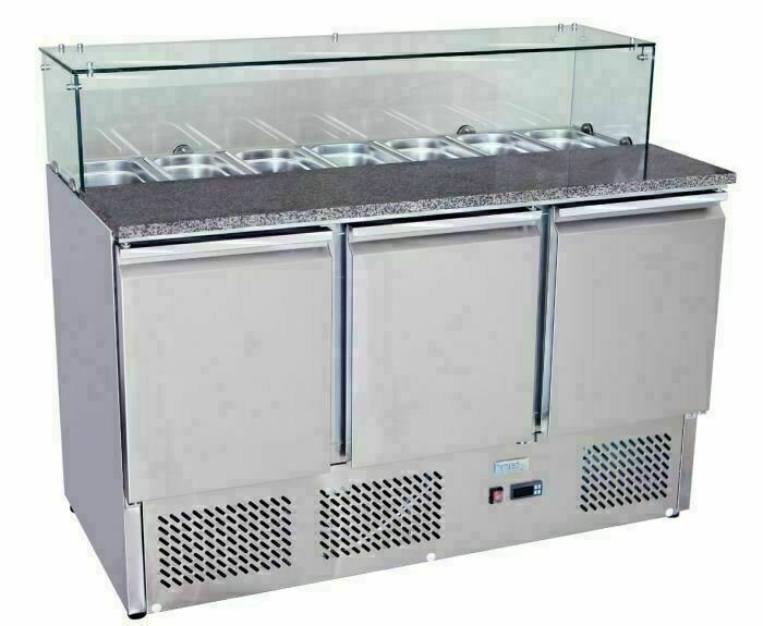 Atosa 3 Doors Pizza Table Saladette 1365mm