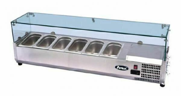 Atosa ESL Counter Top Salad Bar - GN 1/3 x 6