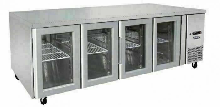 Atosa EPF3741 - Gastronorm 4 Door Display Underbench Refrigeration