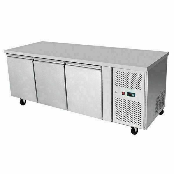 Atosa Underbench Three Door Freezer Table 450L