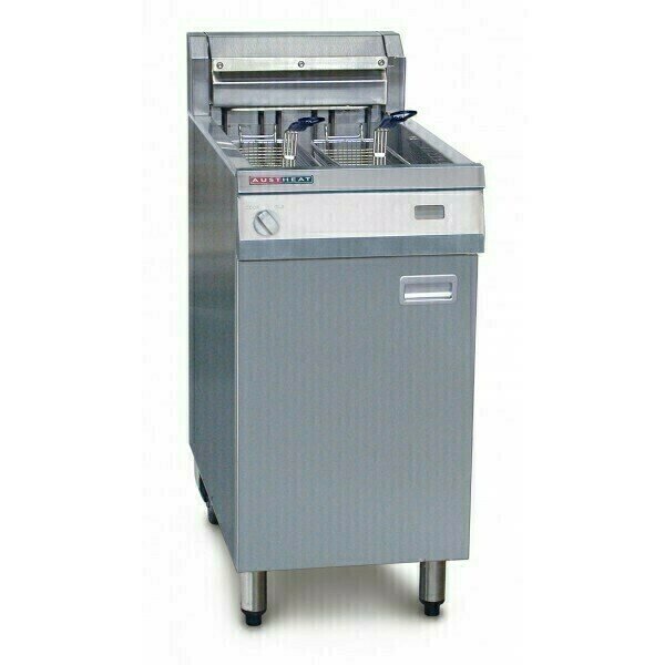 Austheat Electric Single Tank 2 Basket Fryer Rapid Recovery 29Lt - AF812R