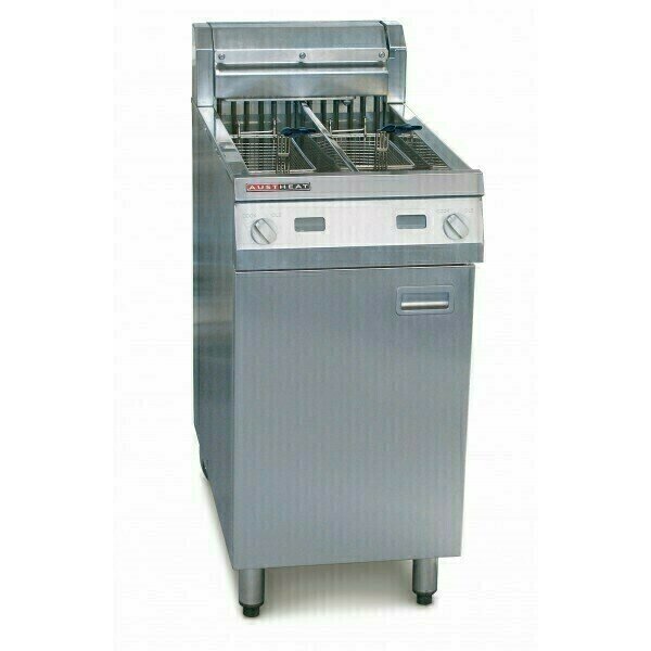Austheat Electric Twin Tank 2 Basket Fryer 28Lt