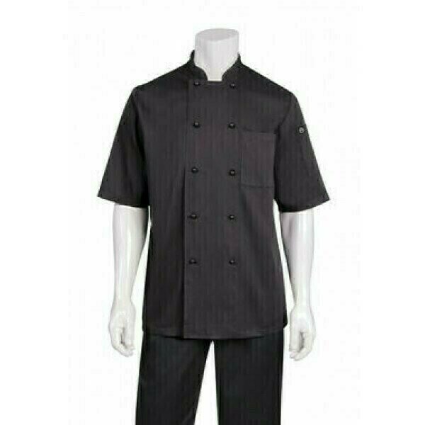 Chefworks Canberra Black Basic Chef Jacket Chefworks Canberra Black Basic Chef Jacket