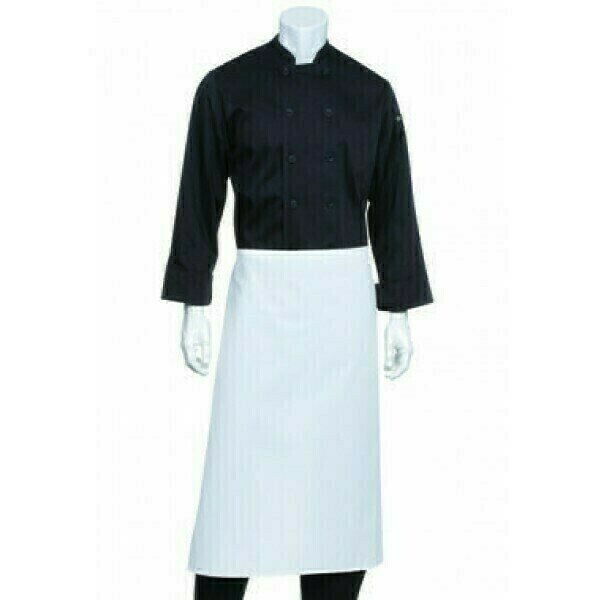 Chefworks White 3/4 Bar Apron