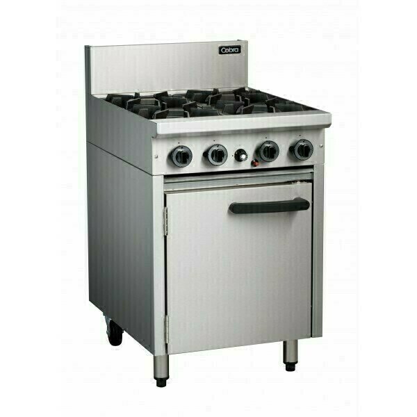 Cobra 600mm 4 Burner Gas Static Oven Range