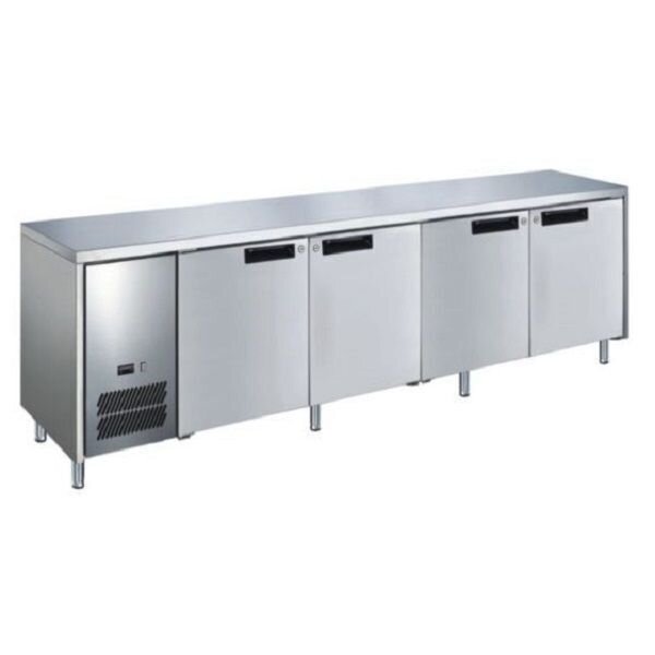 Glacian Slimline 4 Door S/S Underbench Fridge