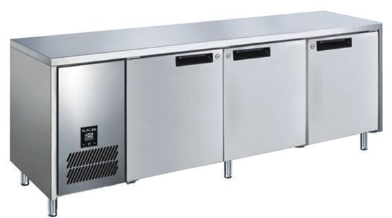 Glacian Slimline 660mm Deep 4 Door S/S Underbench Freezer