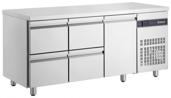 Inomak Under Bar Fridge 1 Door / 4 Drawers S/S