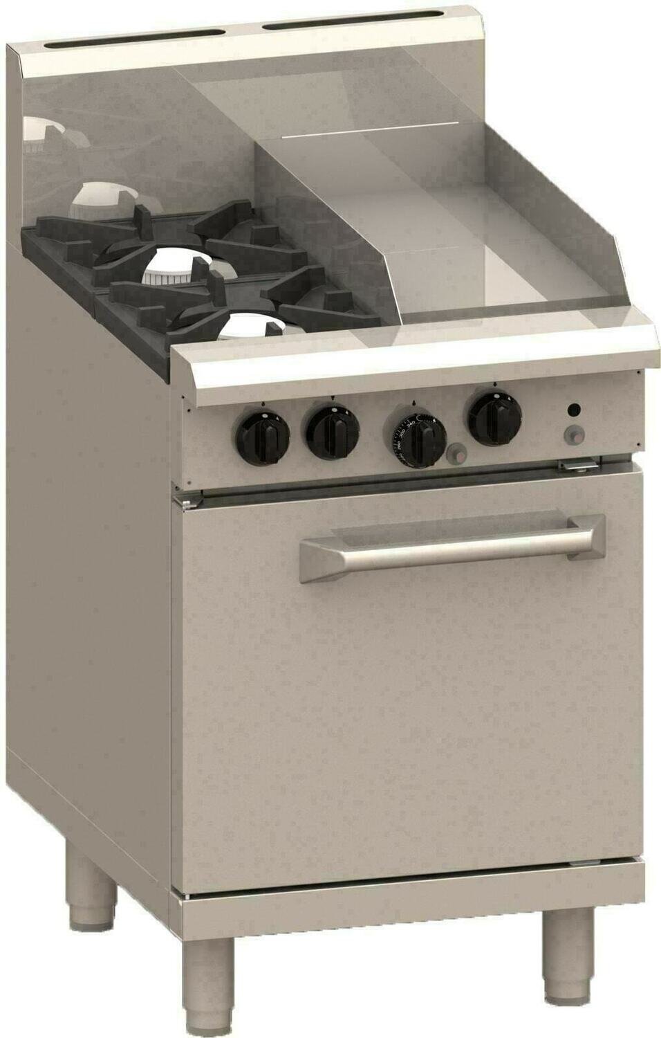 Luus Professional 2 Burner 300mm Griddle &amp; Oven