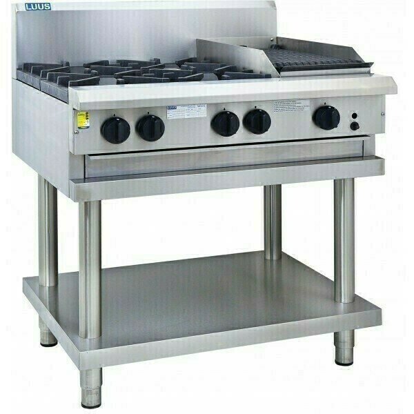Luus Professional 4 Burner 300mm Chargrill Cooktop Luus Professional 4 Burner 300mm Chargrill Cooktop