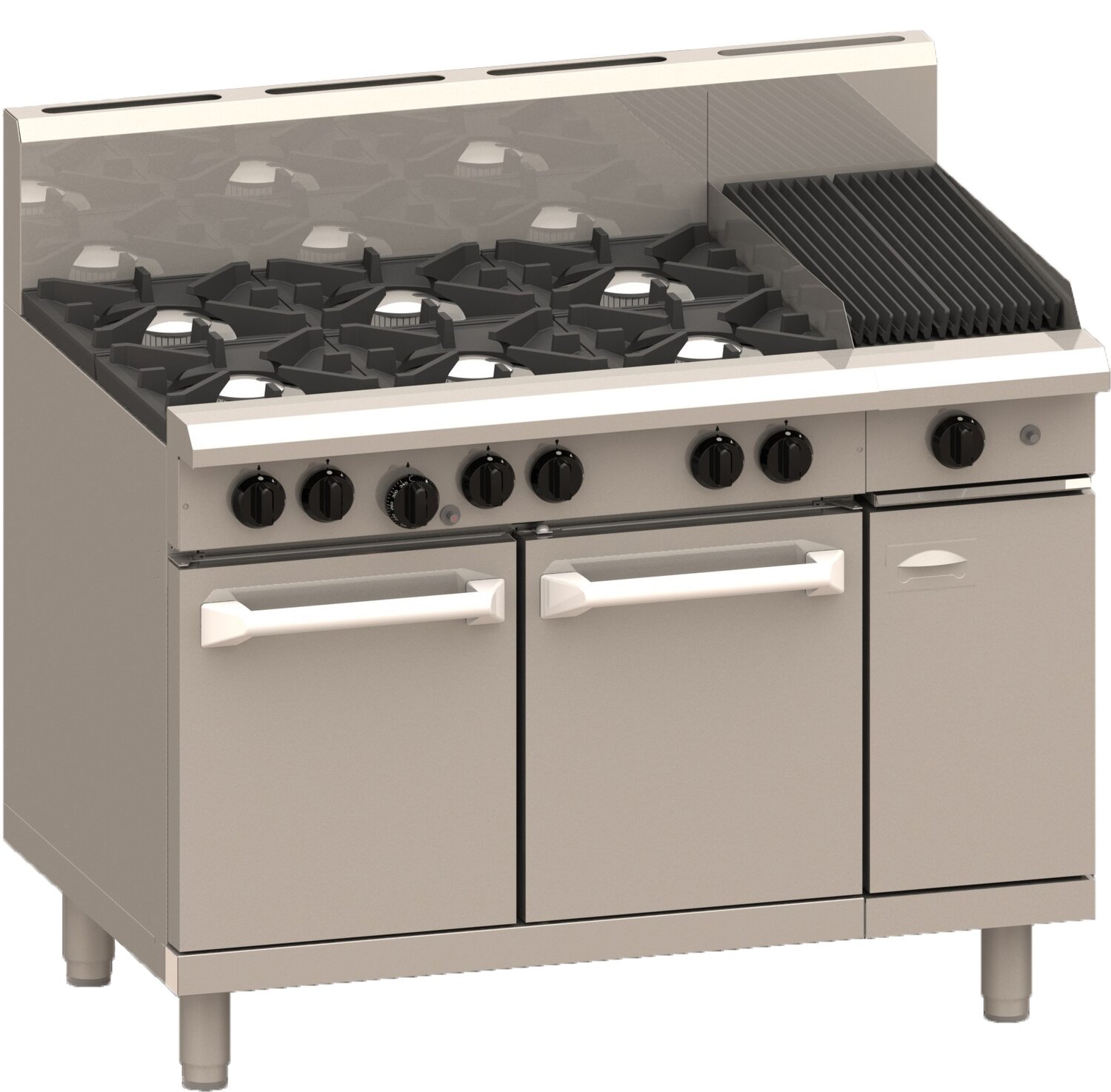 Luus Professional 6 Burner 300mm Chargrill & Oven Luus Professional 6 Burner 300mm Chargrill & Oven