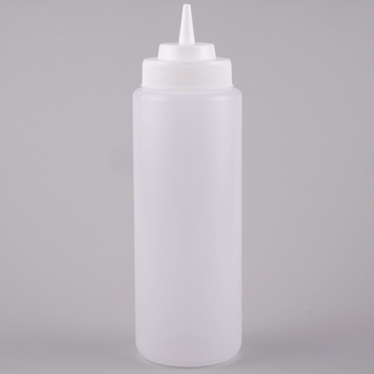 Plastic Squeeze Bottle 472ml Wide Mouth - Clear
