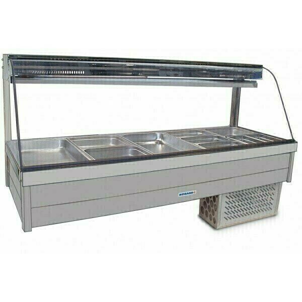 Roband Curved Glass Cold Food Display Bar - CFX25RD