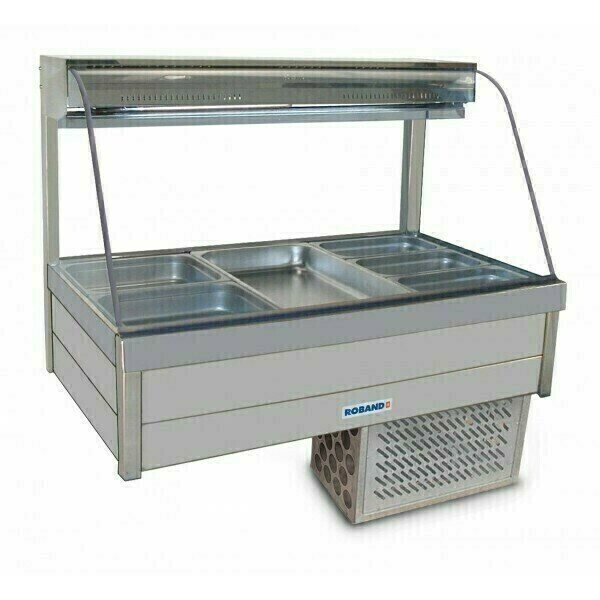 Roband Curved Glass Cold Food Display Bar - CRX23RD