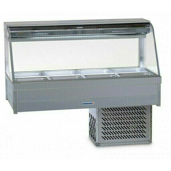 Roband Curved Glass Cold Food Display Bar - CRX24RD
