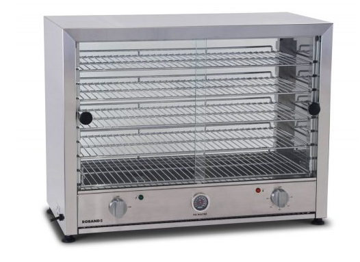 Roband Pie Warmer Glass Doors Single Side 100 Pie Capacity