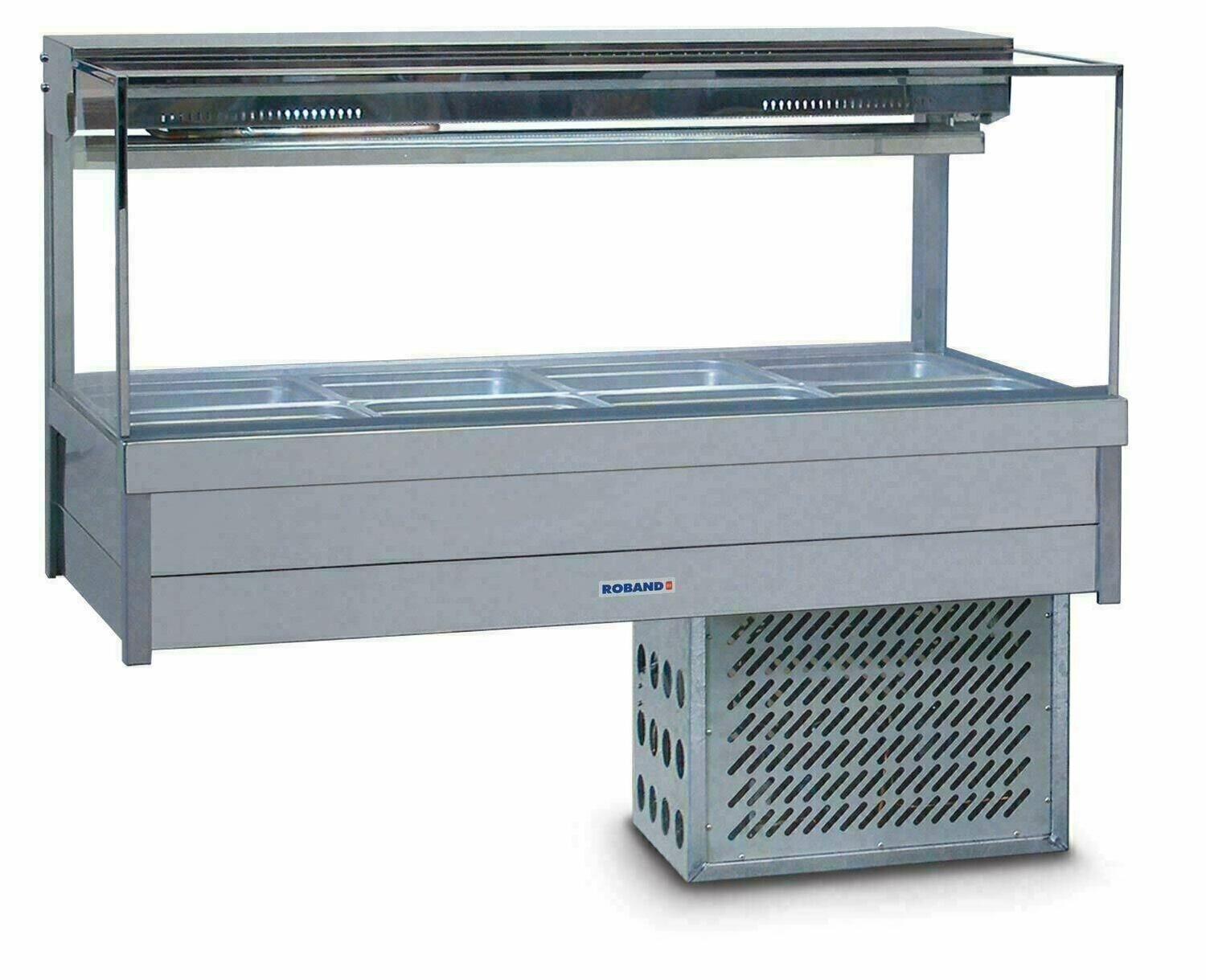 Roband Square Glass Cold Food Display Bar - SFX24RD