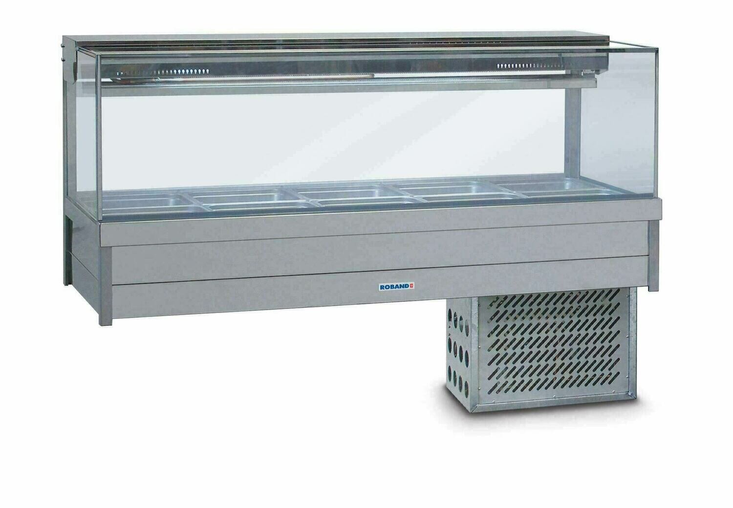 Roband Square Glass Cold Food Display Bar - SFX25RD