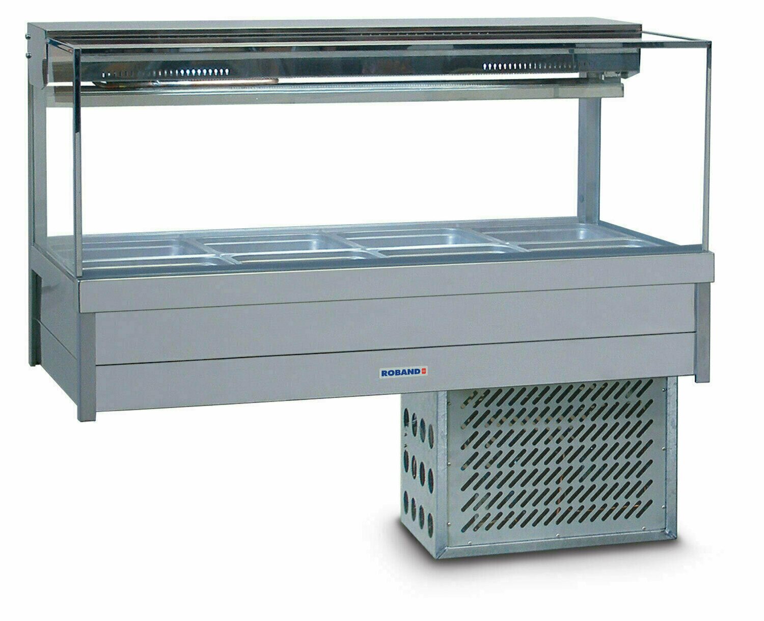 Roband Square Glass Cold Food Display Bar - SRX24RD