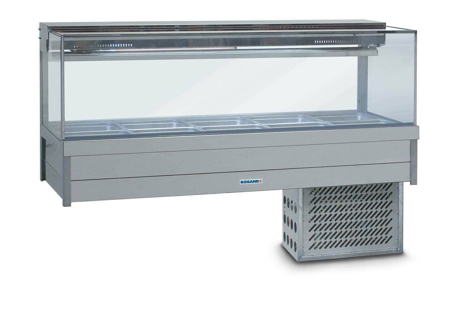 Roband Square Glass Cold Food Display Bar - SRX26RD