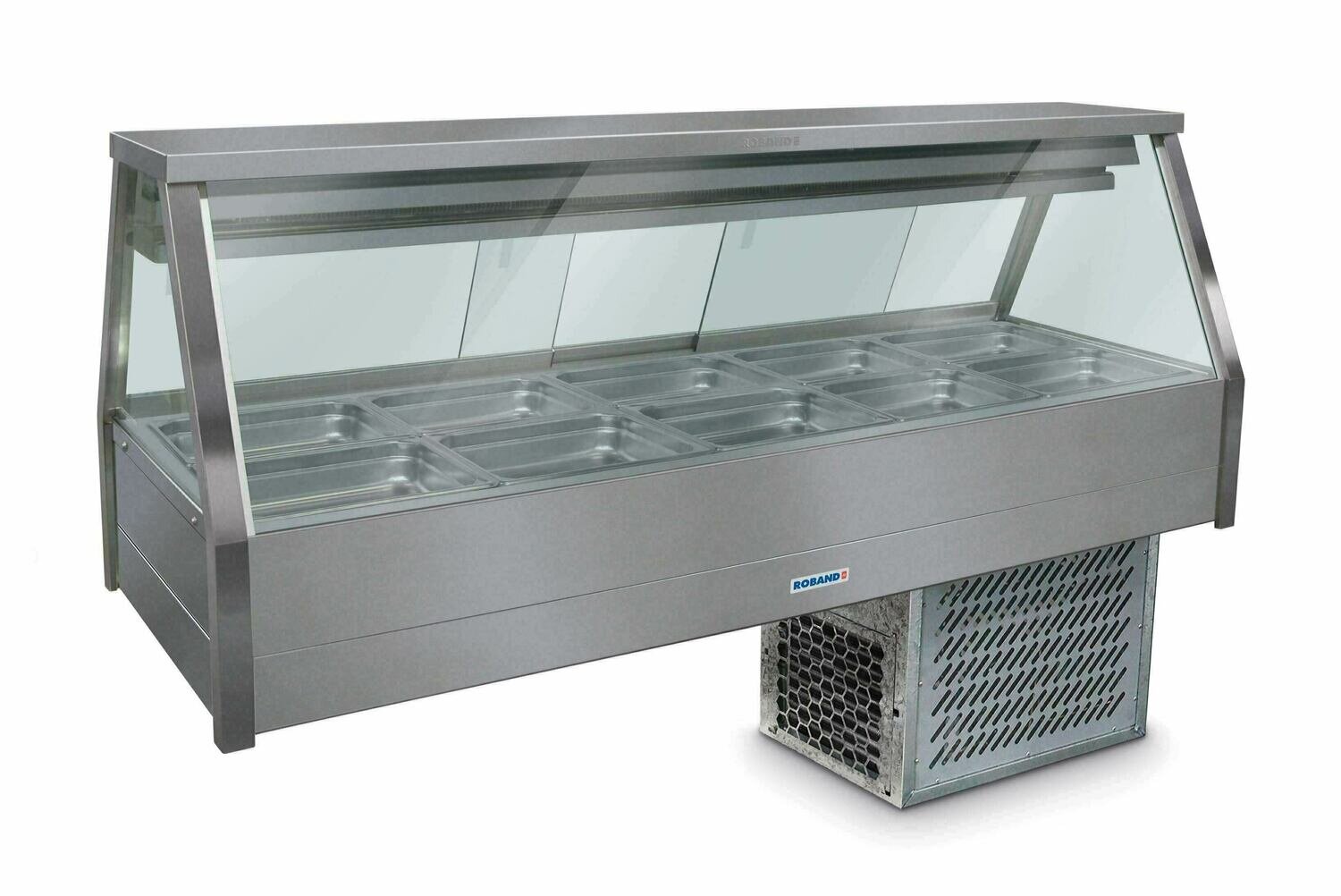 Roband Straight Glass Cold Food Display Bar - EFX25RD
