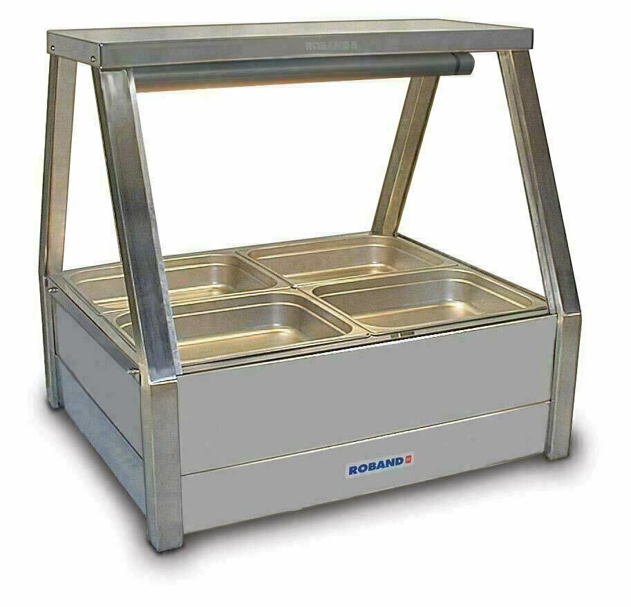 Roband Straight Glass Hot Food Display Bar - E22