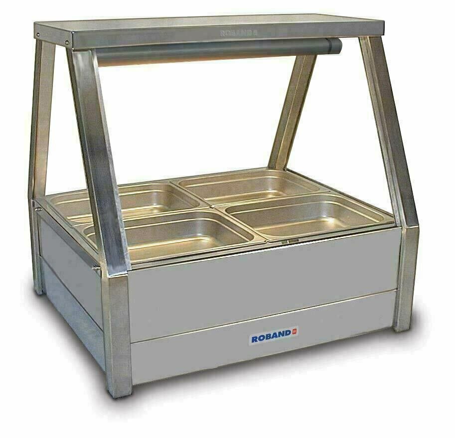 Roband Straight Glass Hot Food Display Bar - E22RD