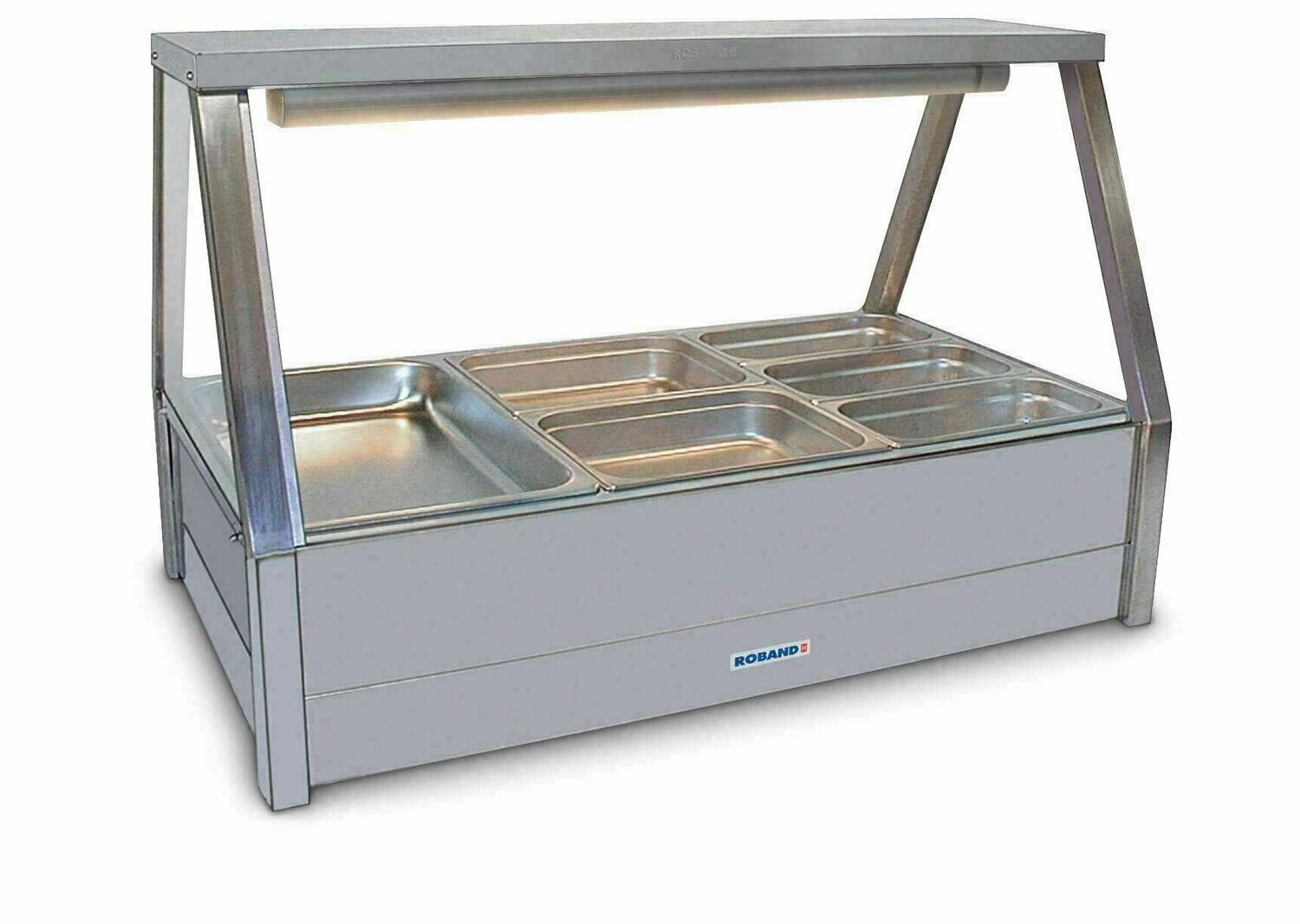 Roband Straight Glass Hot Food Display Bar - E23RD