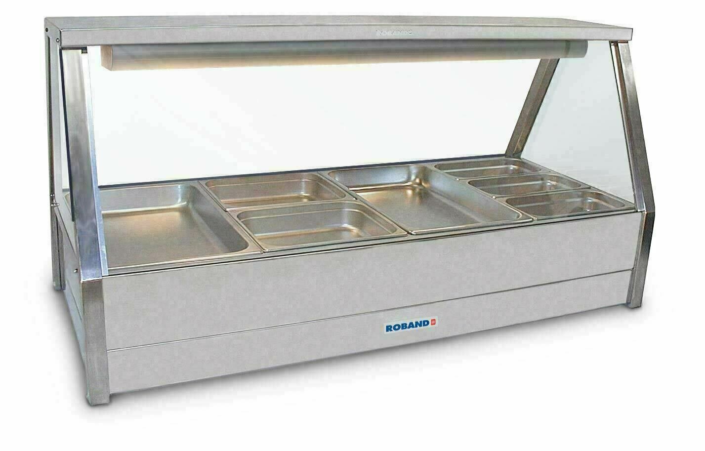 Roband Straight Glass Hot Food Display Bar - E24RD