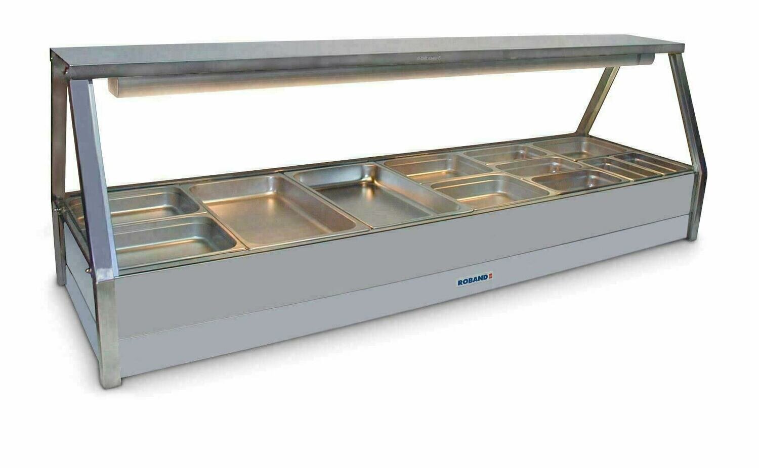 Roband Straight Glass Hot Food Display Bar - E26RD