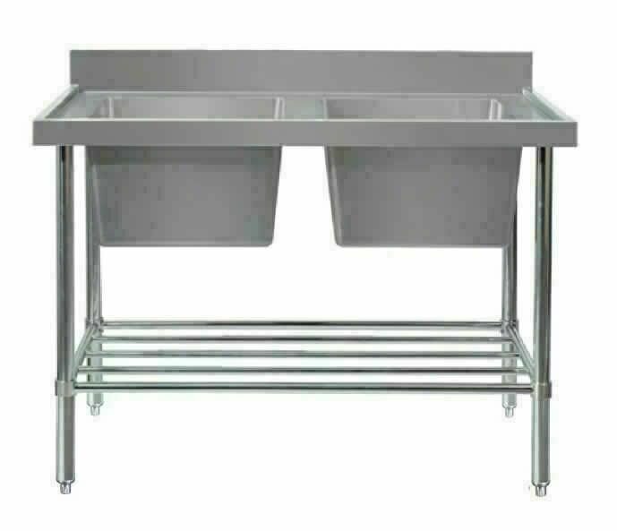 Simco Double Sink Bench - W1500 x D700 x H900 Simco Double Sink Bench - W1500 x D700 x H900