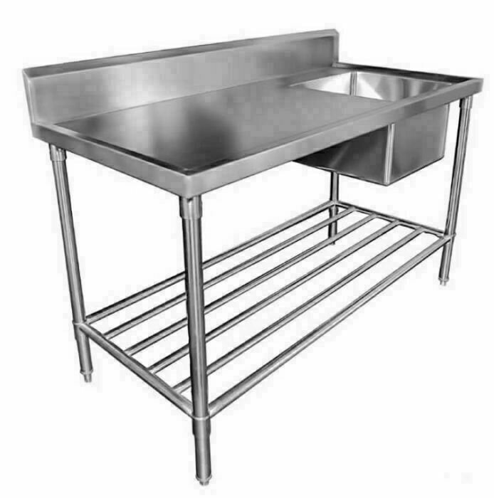 Simco Sink Bench with Splashback - W600 x D600 x H900