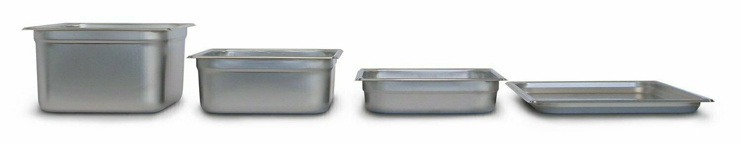 Stainless Steel Gastronorm Pan 1/4 x 100mm