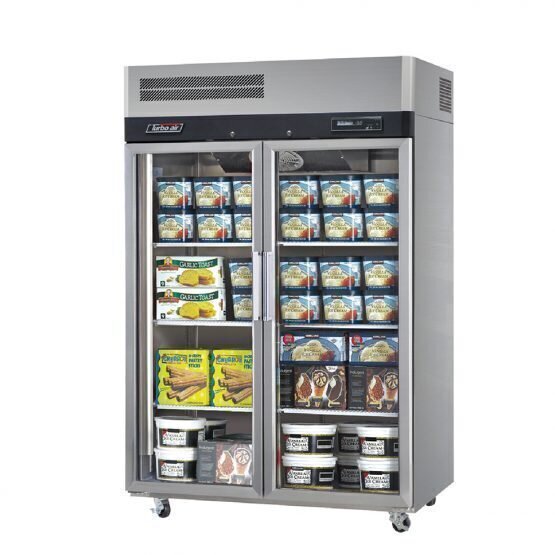 Turbo Air K-Series Double Glass Door Display Freezer