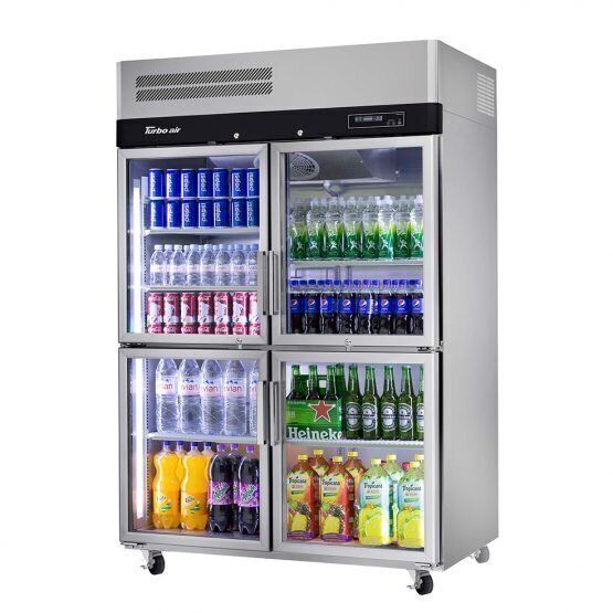 Turbo Air K-Series Four Half Glass Door Display Refrigerator