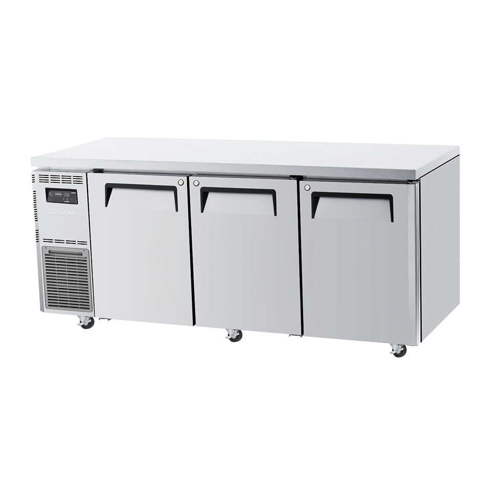 Turbo Air K-Series Under Counter Dual Temperature Three Door Fridge/Freezer