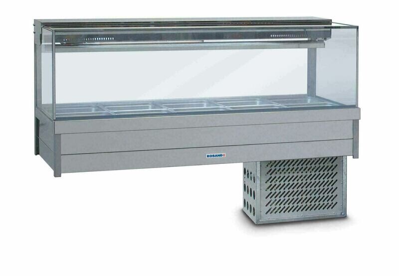 Roband Square Glass Cold Food Display Bar - SFX25RD