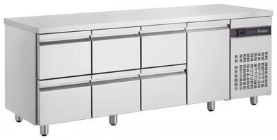 Inomak Under Bar Fridge 1 Door / 6 Drawers S/S Inomak Under Bar Fridge 1 Door / 6 Drawers S/S
