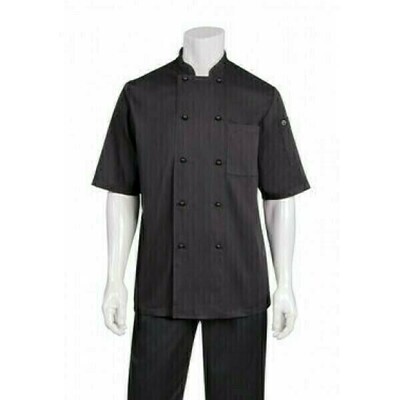 Chefworks Canberra Black Basic Chef Jacket